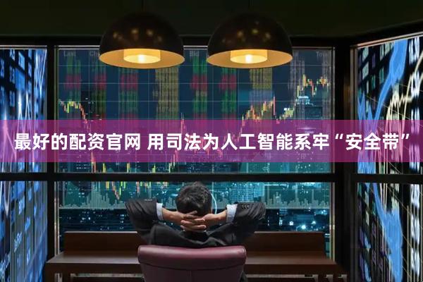 最好的配资官网 用司法为人工智能系牢“安全带”